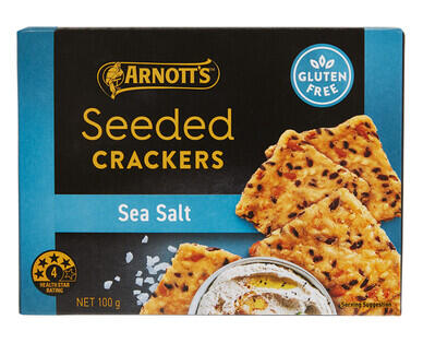 Arnott's Seeded Crackers Sea Salt 100g