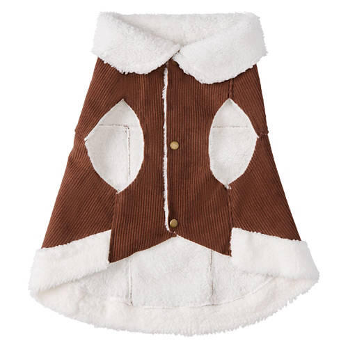 Pet Corduroy Vest - Brown, XL