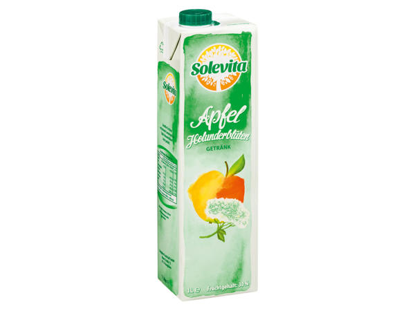 SOLEVITA Apfel- oder Trauben-Holunderblütengetränk