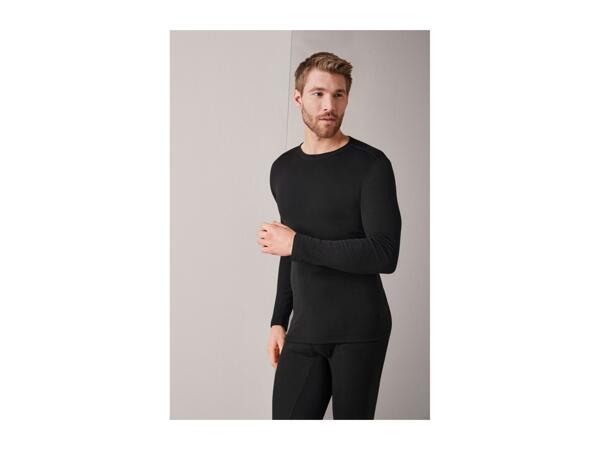 Livergy Men's Thermal Base Layer Top - Black