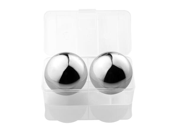 Livarno Home Stainless Steel Ice Spheres - 2 Pack
