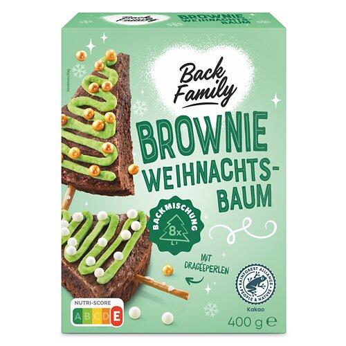 BACK FAMILY Préparation pour brownies de Noël Arbre