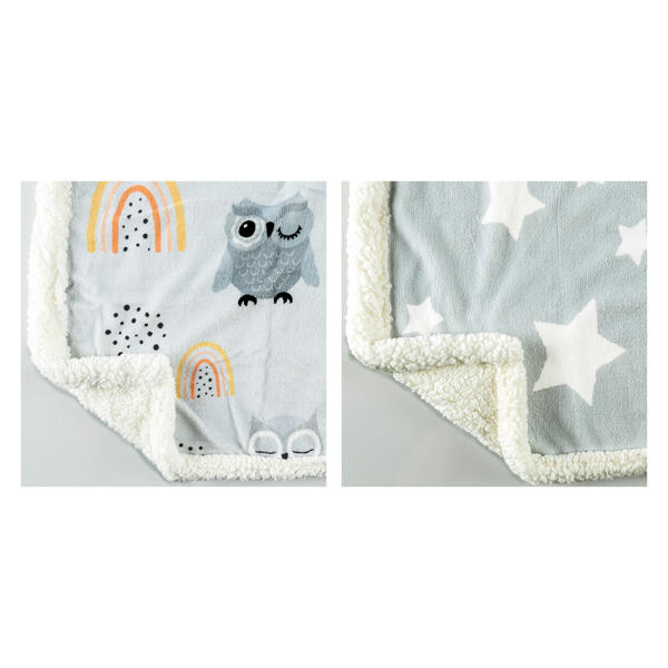 Kinder-Coral-Sherpa-Kuscheldecke