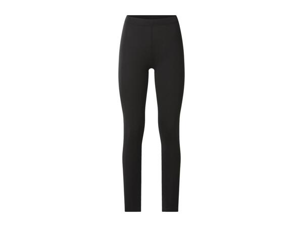 Ladies' Black Cotton Leggings
