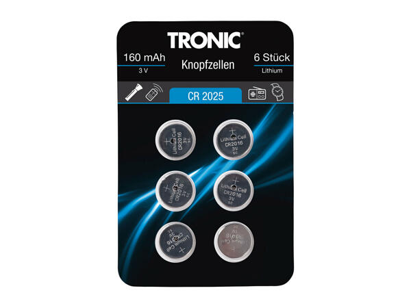 Tronic Button Cell Batteries