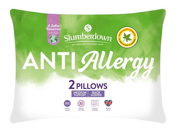 Anti-Allergy Pillows - 2 Pack