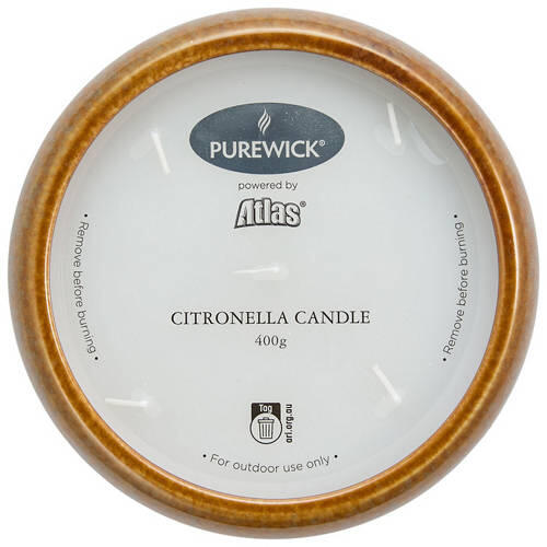Citronella Glazed Ceramic Candle