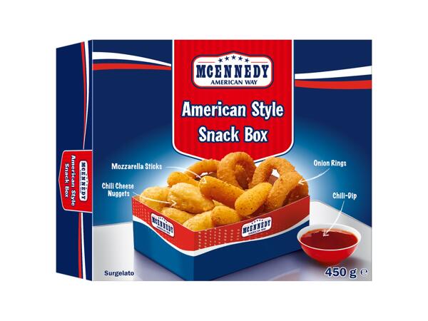American style snack box