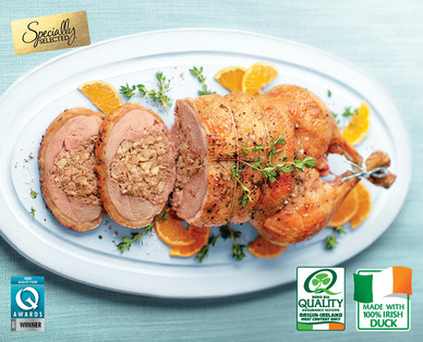 Part Boned Silverhill Irish Duck with Seasonal Stuffing