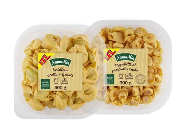 Tortelloni with Ricotta and Spinach or Cappelletti with Raw Ham XXL