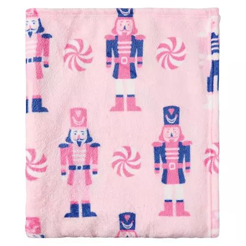 50" x 60" Christmas Throw - Nutcracker