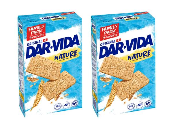 Crackers nature DAR-VIDA pack familial, pack de 2