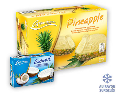 Sorbet dans l'écorce naturelle du fruit GRANDESSA