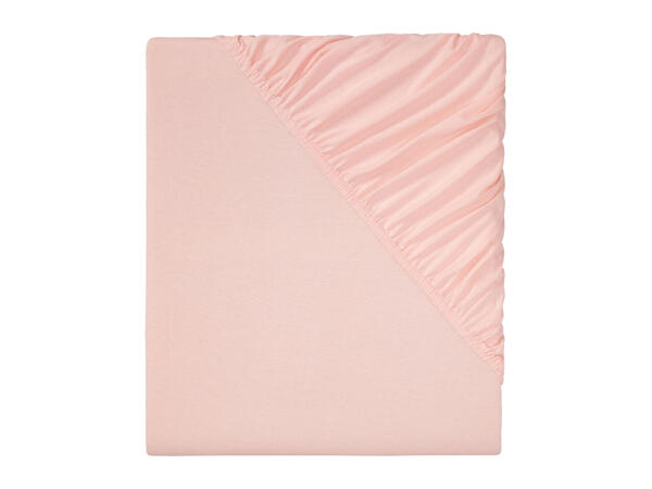 Livarno Home Jersey Fitted Sheet - Double