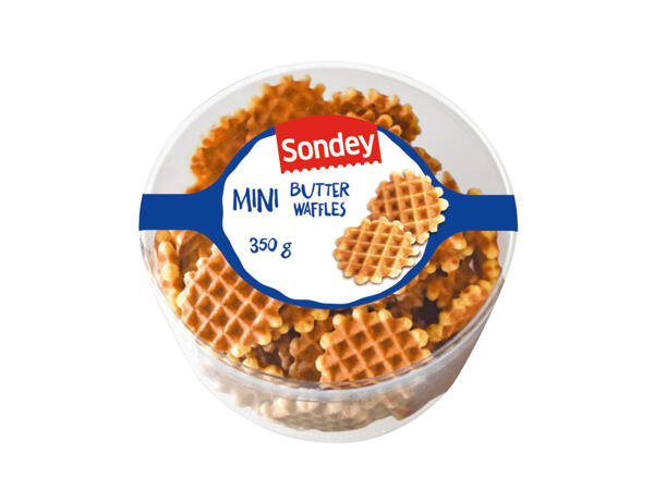 Våffelkex med smör