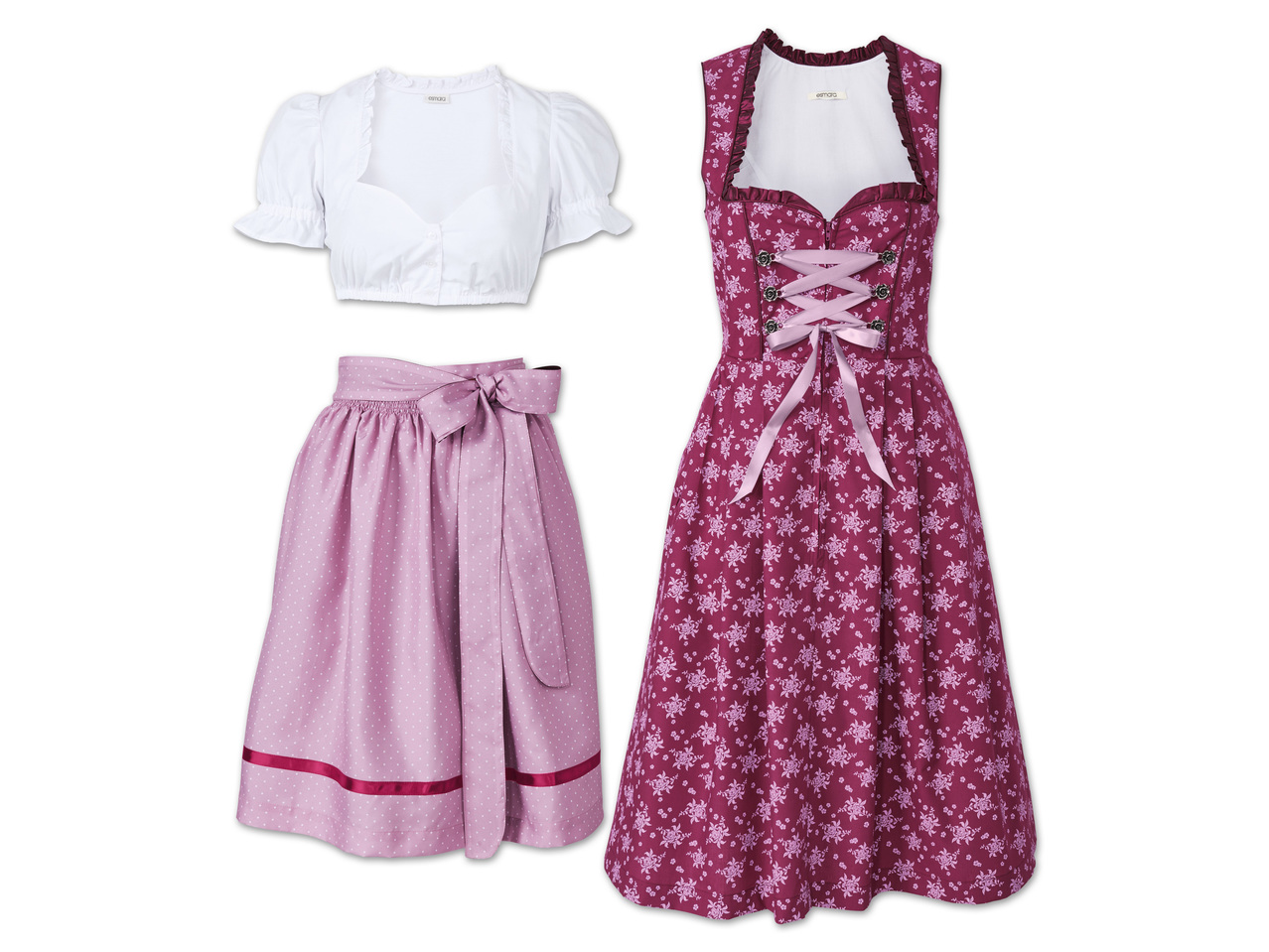 ESMARA(R) Damen Dirndl, 3-teilig1