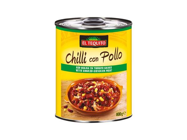 CHILLI CON POLLO / SIN CARNE