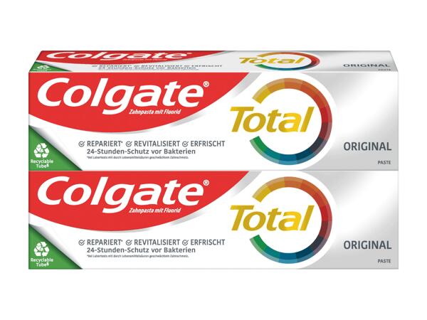 Dentifrice Total Colgate, pack de 2