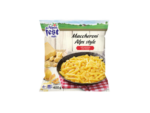 Pasta och potatis med ostsås