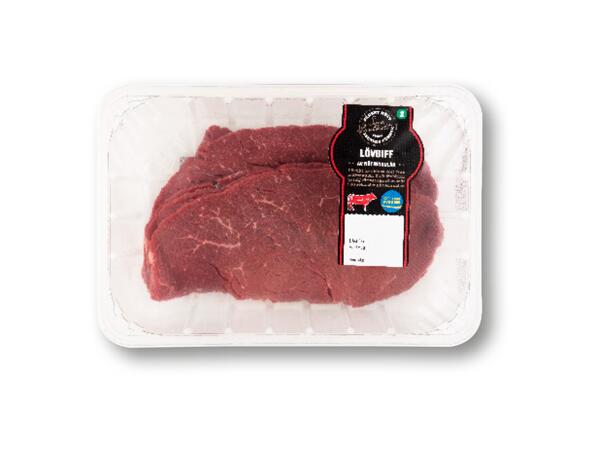 Färsk lövbiff