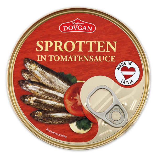 Sprotten in Tomatensauce