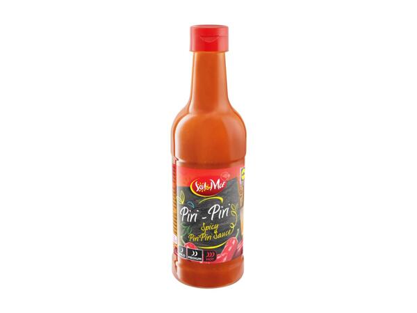 Hot chilli pepper piri piri sauce