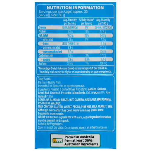 Roasted & Salted Mixed Nuts 1kg