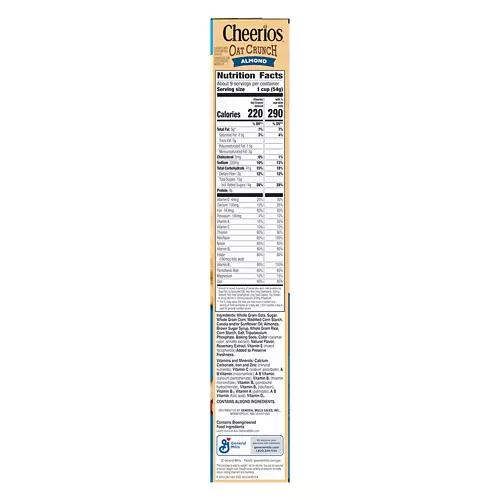 Almond Oat Crunch Cheerios Cereal, 18.2 oz
