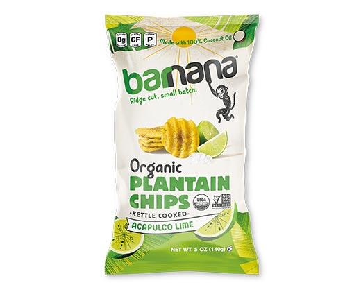 Barnana Organic Plantain Chips Lime or Pink Salt