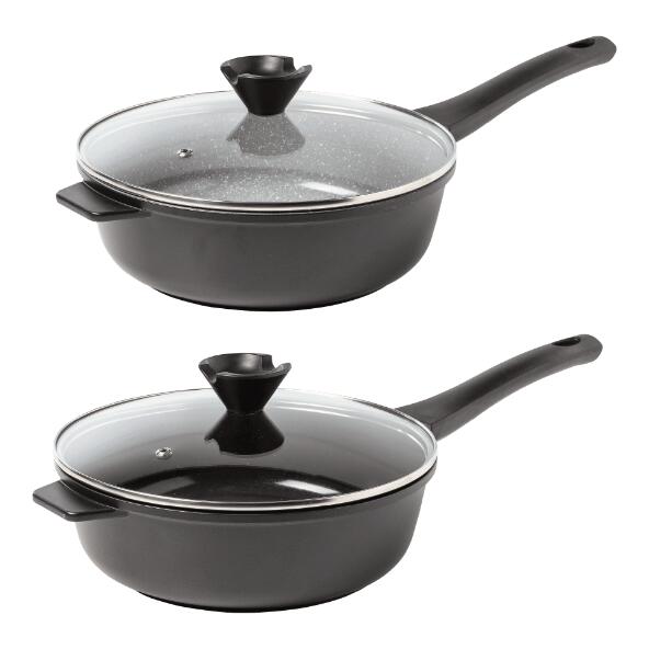 CROFTON(R) 				Gussaluminiumpfanne mit Deckel, 24 cm