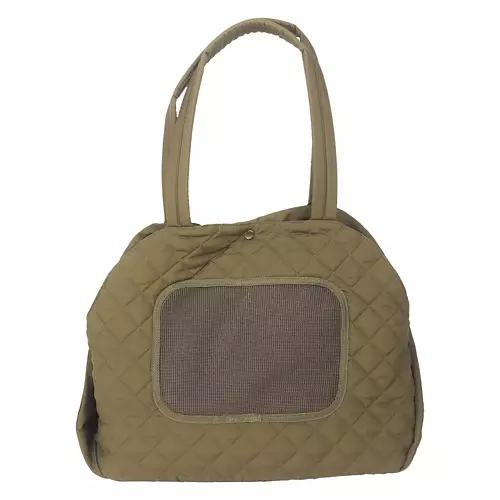 Quilted Pet Carrier, OIive