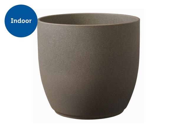 Ceramic Pot round 24cm stone