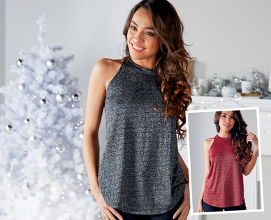 Ladies' Sparkly Halter Top