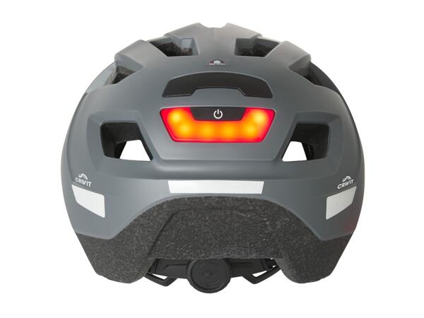 CRIVIT Grey Cycle Helmet With Rear Light