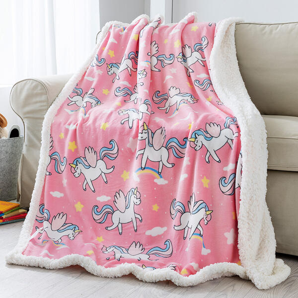 Coral-Sherpa-Kuscheldecke