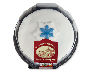 Christmas Iced Sponge