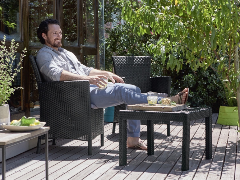 ALLIBERT(R) Wicker Balcony Lounge Set