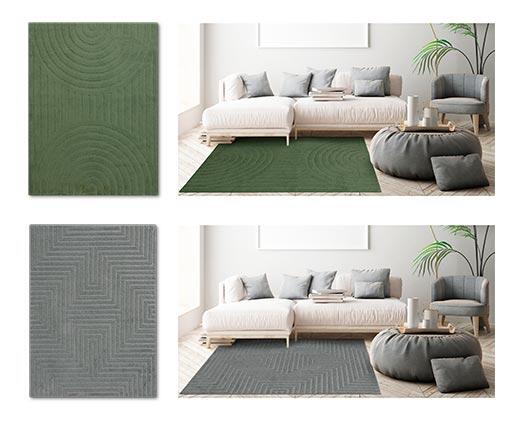 Huntington Home Decorative Shag Area Rug