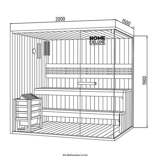 HOME DELUXE Sauna SHADOW XL