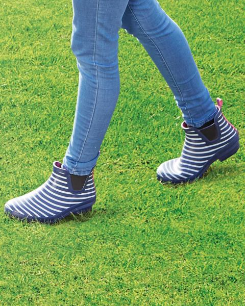 Avenue Stripy Ankle Boots