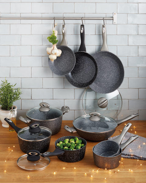 14cm Marble Effect Milk Pan