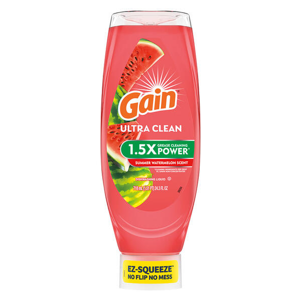 GAIN Summer Watermelon Ultra EZ Squeeze Dish Soap