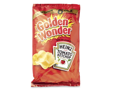 Golden Wonder Heinz Tomato Ketchup Crisps