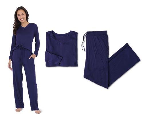 Serra Ladies 2 Piece Pointelle Pajama Set