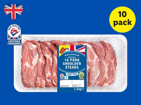 Birchwood 10 British Pork Shoulder Steaks