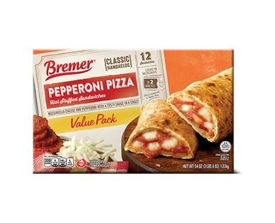Bremer Ham & Cheese or Pepperoni Stuffed Sandwich Value Pack