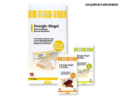 Barres énergétiques WELL & ACTIVE