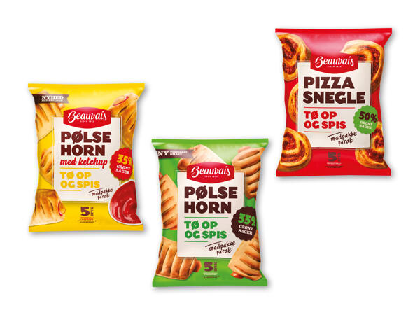 Beauvais pizzasnegle eller pølsehorn