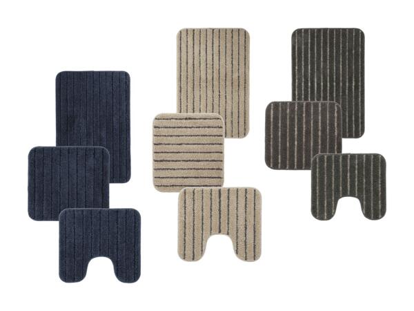 Set de tapis de salle de bain, 2 pièces