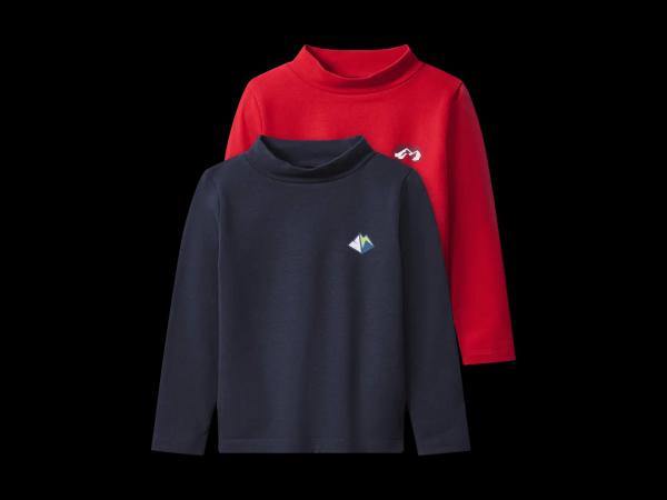 Kleinkinder Thermo-Langarmshirt, 2 Stück